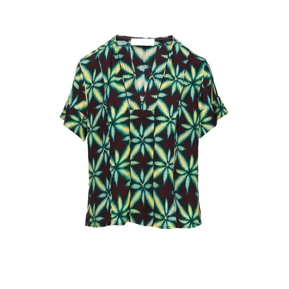 Ulla Johnson Womens Rosie Top Size 2 Olivinite Short Sleeve New with tags blouse - Picture 2 of 11